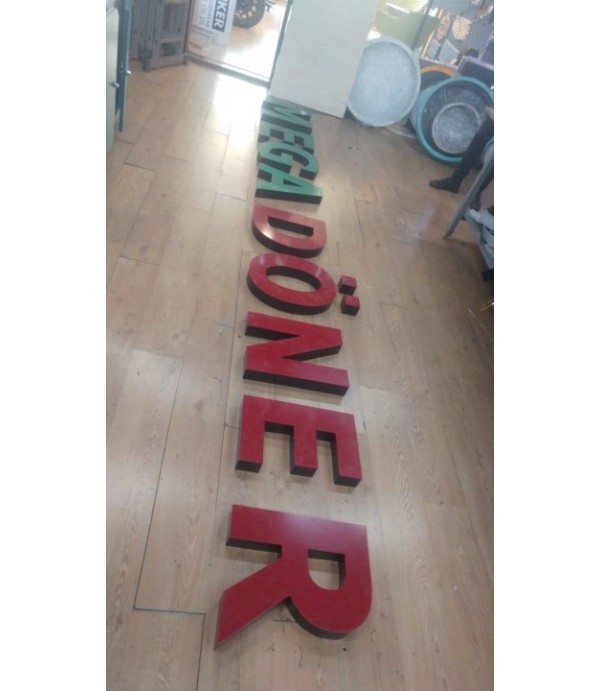 Almanya Mega Döner Işıklı Kutu Harf Tabela