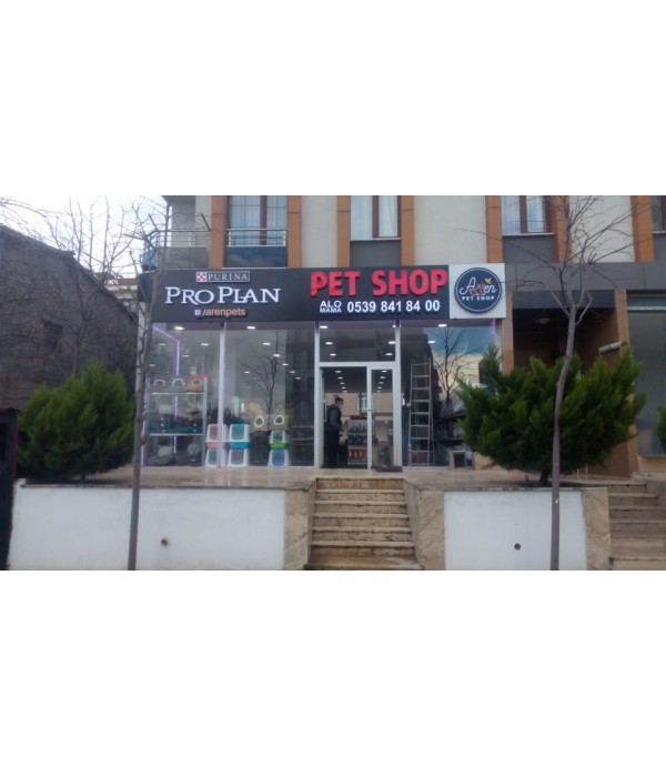 Aren Pet Shop Işıklı Tabela