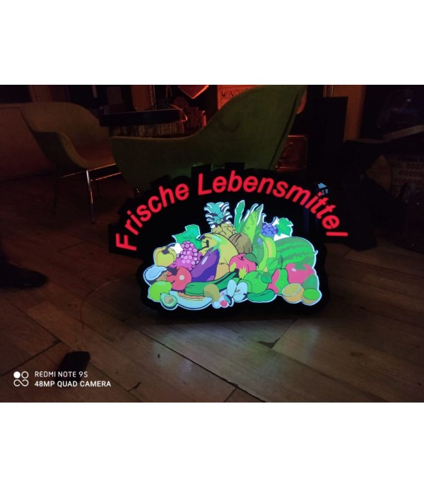 Almanya Hilal Market  3D Led Tabela (Neon Etkili Tabela)