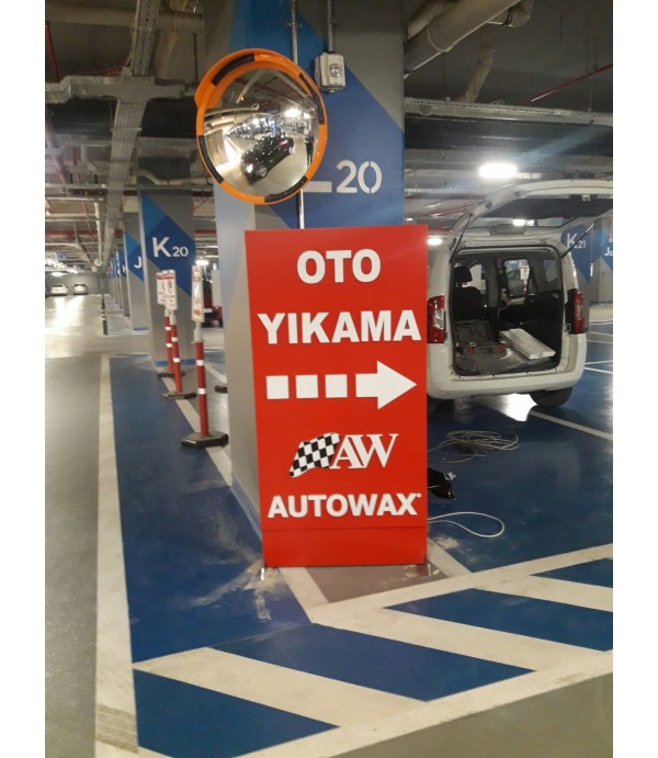 Autowax Oto Yıkama Işıklı Kanopi Totem