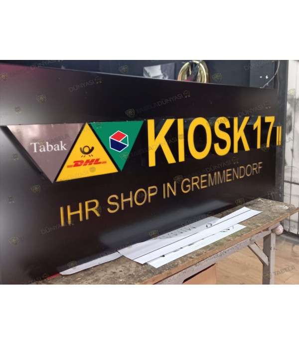 Avusturya ışıklı Kiosk Tabelası