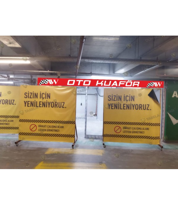 Autowax  ışıklı pleksi tabela