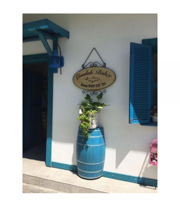 Cundalı bahçe ferforje tabela