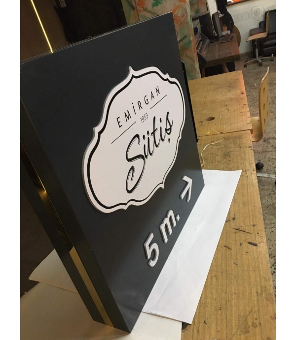 Çengelköy Sütiş Çift Taraflı Işıklı Fener Tabela