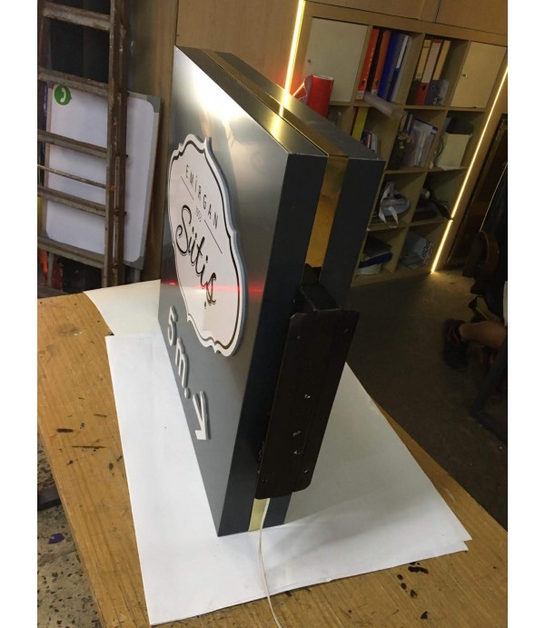 Çengelköy Sütiş Çift Taraflı Işıklı Fener Tabela