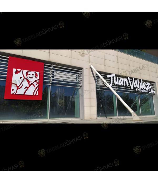 Colombian Coffee Juan Valdez Işıklı Kutu Harf Tabela