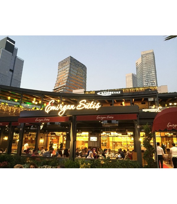 Emirgan Sütiş Işıklı Kutu Harf Tabela