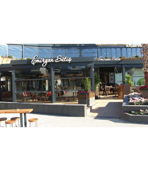 Emirgan Sütiş Işıklı Kutu Harf Tabela