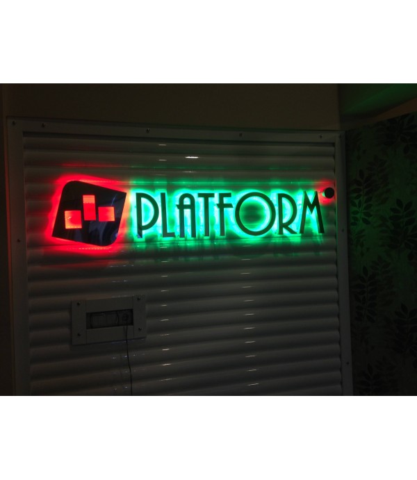 Platform kapı Krom ışıklı kutu harf tabelalar