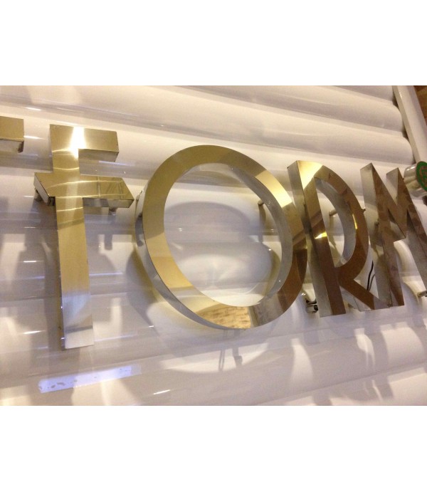 Platform kapı Krom ışıklı kutu harf tabelalar