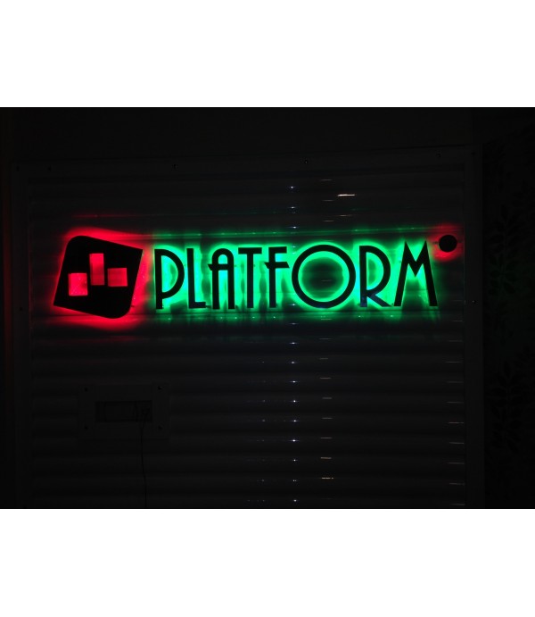 Platform kapı Krom ışıklı kutu harf tabelalar