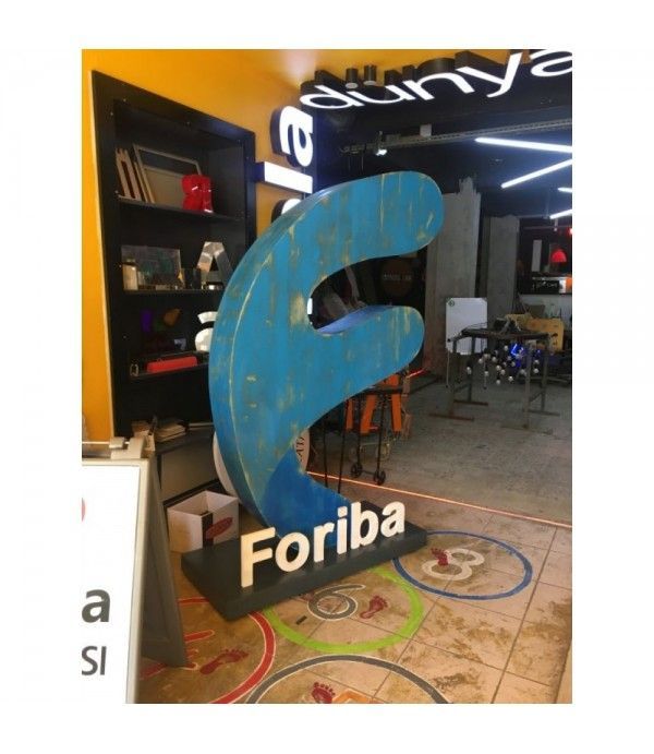 Foriba ahşap eskitme tabela