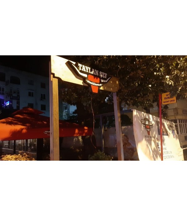 Suadiye Taylan Şef Ahşap Tak üzeri Işıklı Kutu Harf