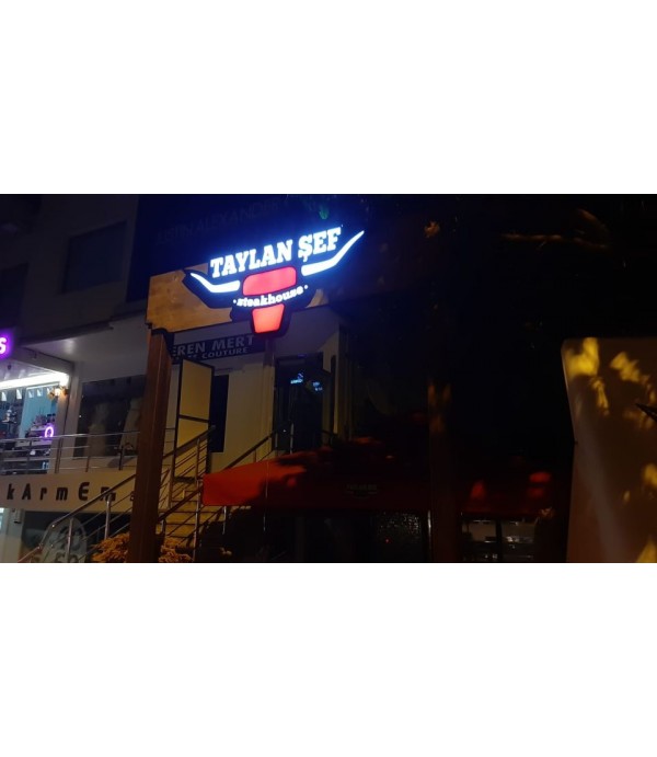 Suadiye Taylan Şef Ahşap Tak üzeri Işıklı Kutu Harf