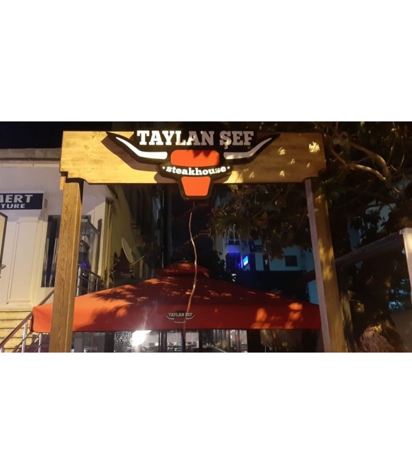 Suadiye Taylan Şef Ahşap Tak üzeri Işıklı Kutu Harf