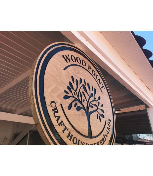 Wood Poınt Zekeriyaköy Ahşap Tabela