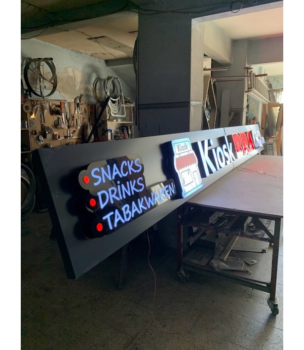 Kiosk Bra Almanya Işıklı tabela