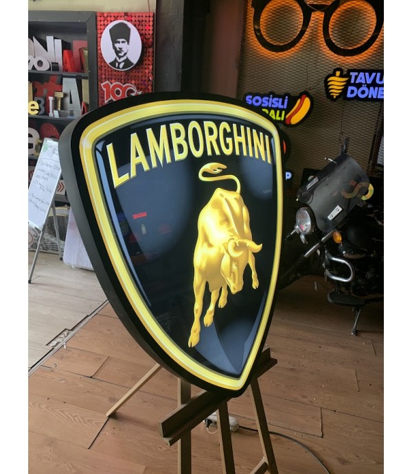 Işıklı Lamborghini Logosu