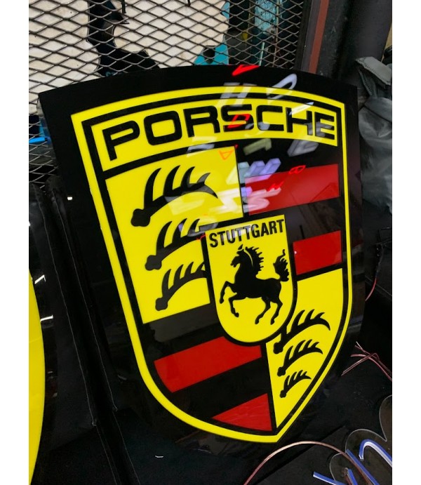 Porche ışıklı tabela