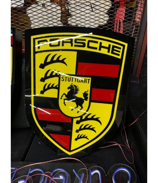 Porche ışıklı tabela