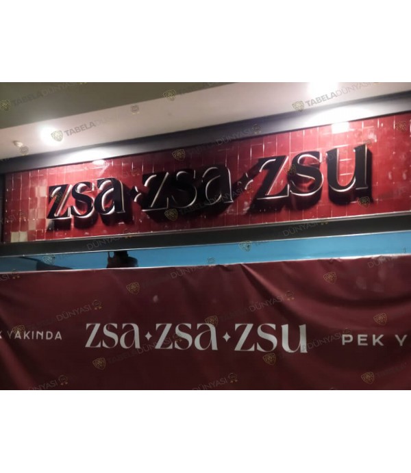 Zsa Zsa Zsu Bronz ışıklı Kutu Harf Ankara gorion avm
