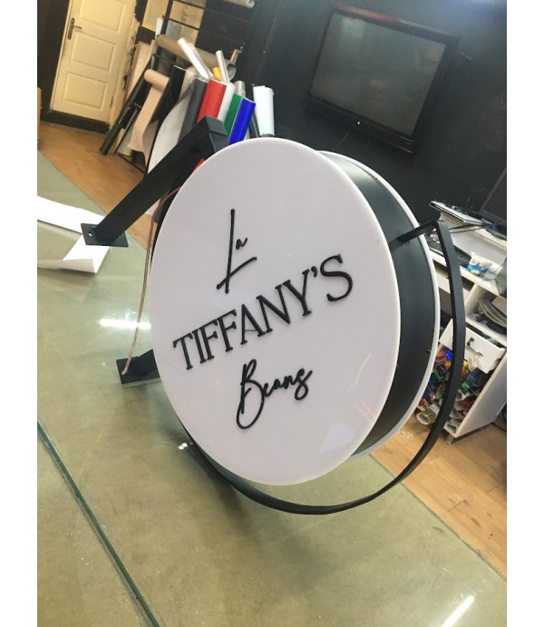 Tiffany Garden çift taraflı daire tabela