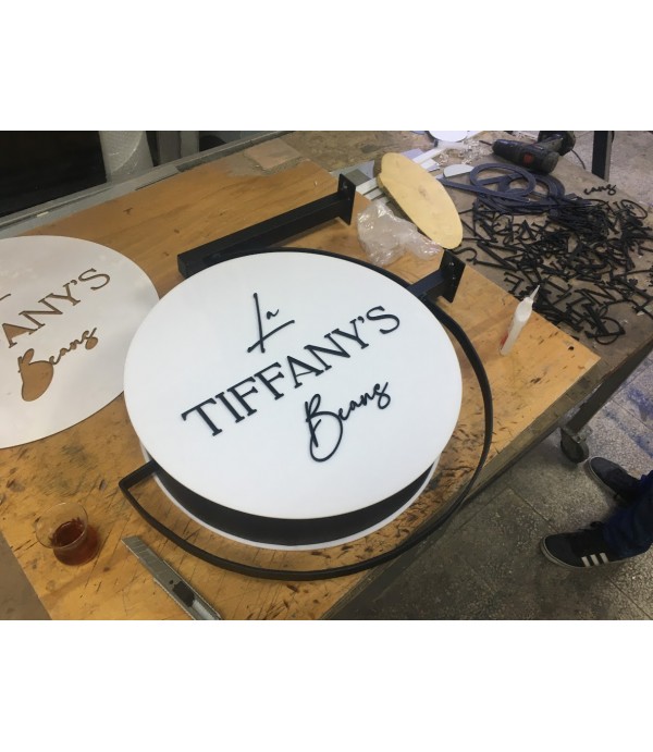 Tiffany Garden çift taraflı daire tabela