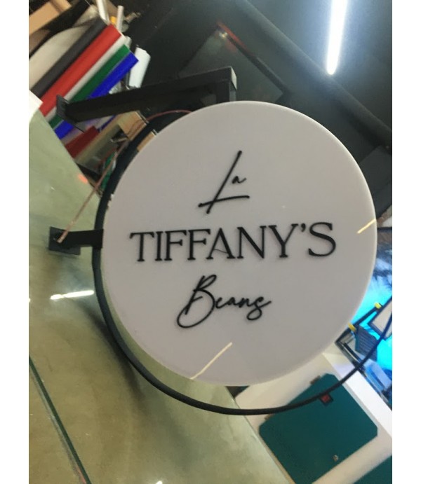 Tiffany Garden çift taraflı daire tabela