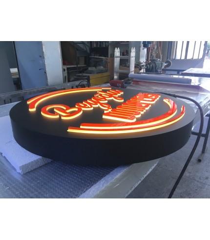 Beyoğlu Dönercisi Caddebostan Işıklı Kesme Harf Tabela