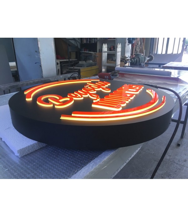 Beyoğlu Dönercisi Caddebostan Işıklı Kesme Harf Tabela