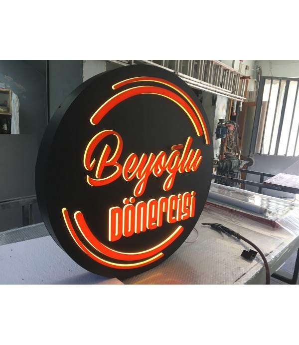 Beyoğlu Dönercisi Caddebostan Işıklı Kesme Harf Tabela