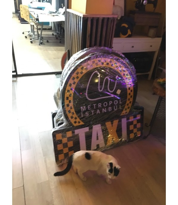 Metropol Taksi 3D LED Tabelası Işıklı Kutu Harf Tabela