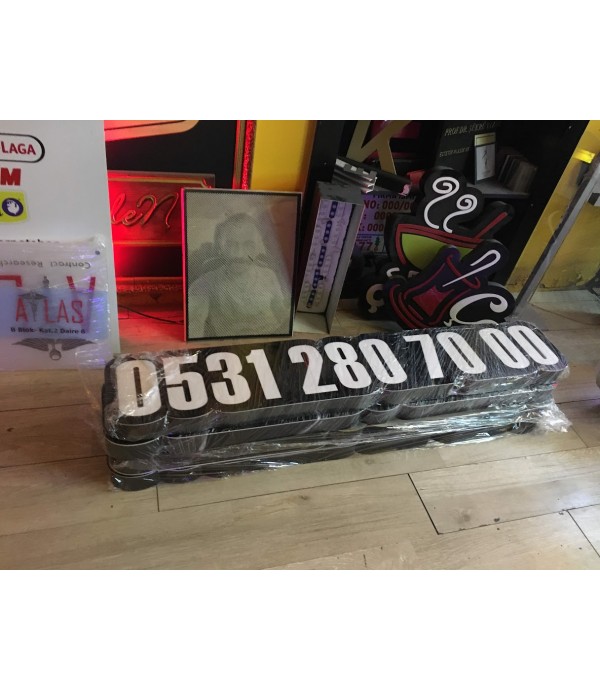 Metropol Taksi 3D LED Tabelası Işıklı Kutu Harf Tabela