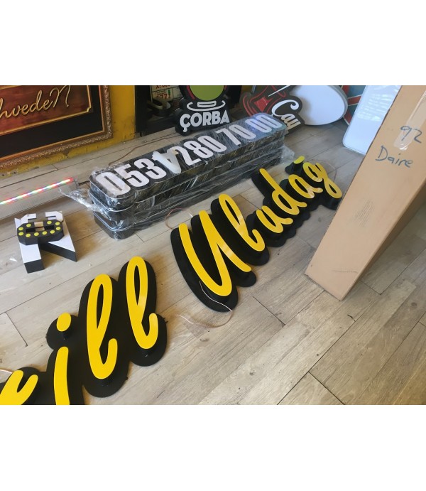 Uludağ Grill Almanya Işıklı pleksiglass Kutu Harf Tabela