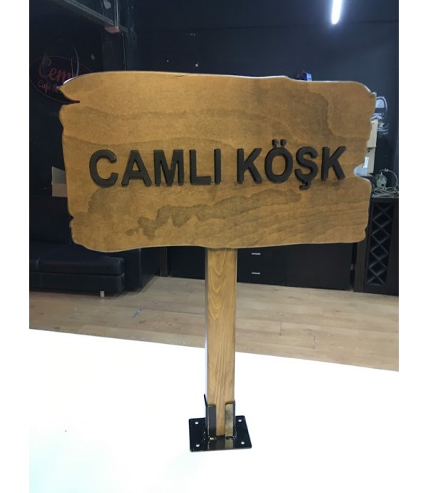 Türkiye yeşilay cemiyeti Ahşap Tabela