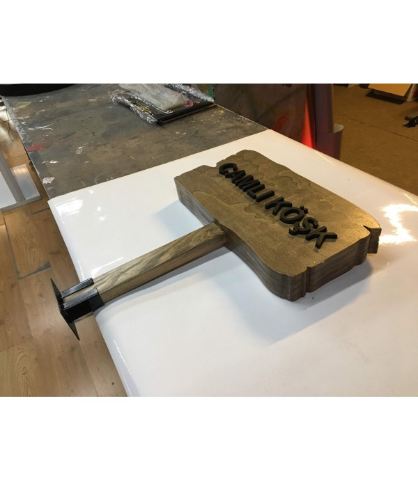 Türkiye yeşilay cemiyeti Ahşap Tabela