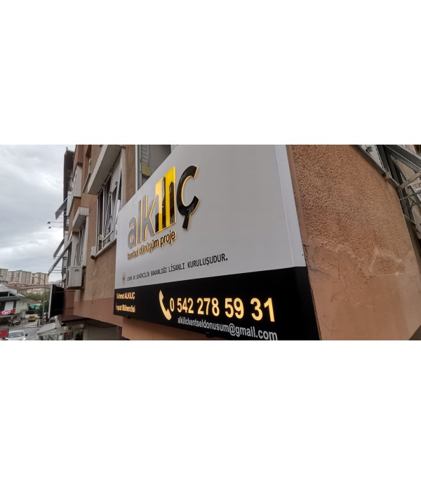 Alkılıç Kentsel Dönüşüm Maltepe Işıklı Tabela