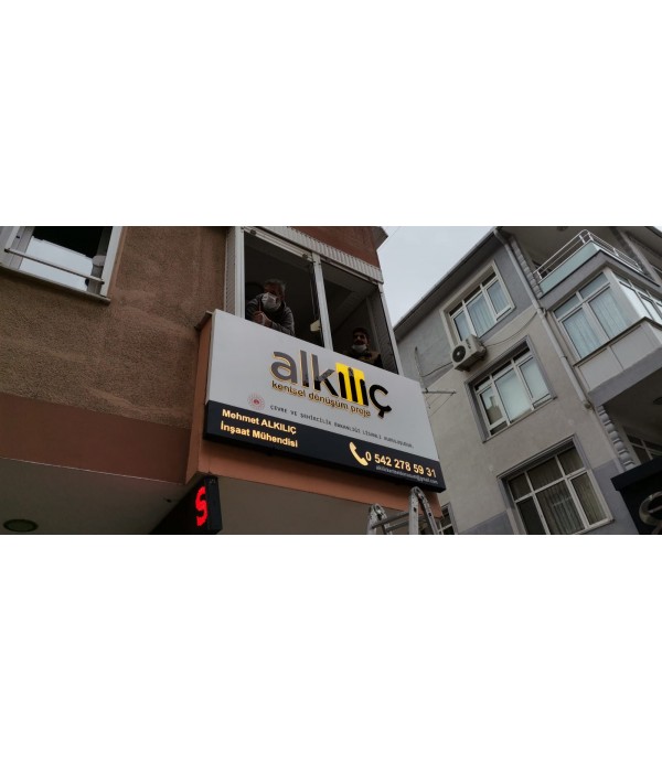 Alkılıç Kentsel Dönüşüm Maltepe Işıklı Tabela