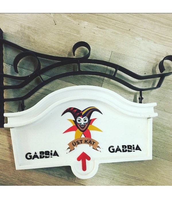 Gabbia Ahşap Tabela