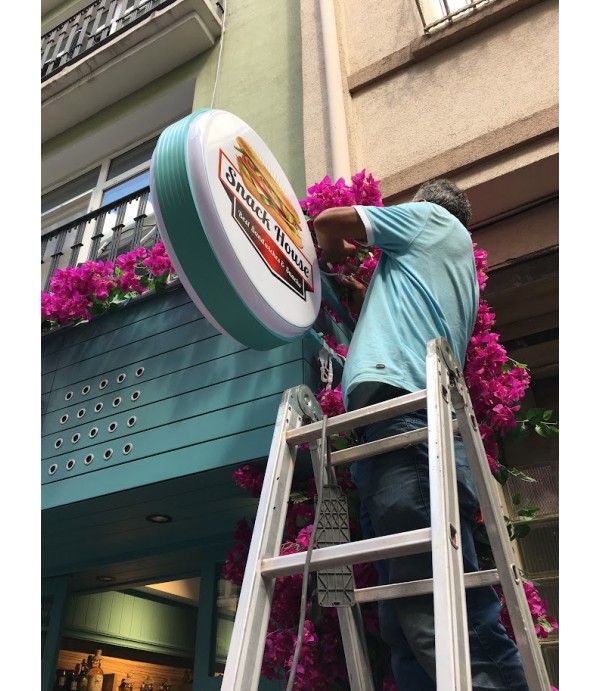 Snack House Daire(Işıklı Çift Taraflı Hazır Tabela)