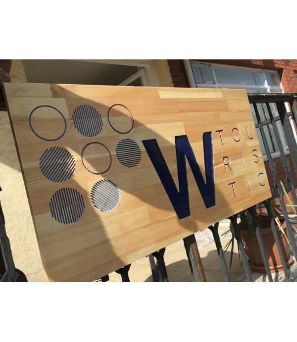 W Tourıstıc Caddebostan Ahşap Tabela