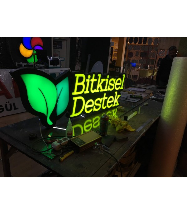 Ayşegül Eczanesi Kübik Kabartma Harf Eczane Tabelası