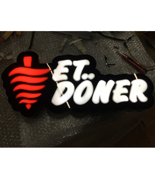 Et Döner 3D led Tabela Üretim