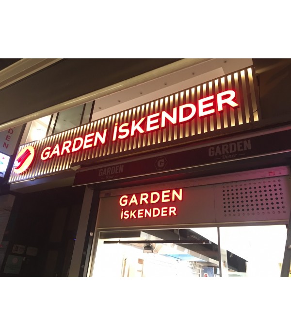 Garden İskender Şişli  Işıklı Kutu Harf Tabela