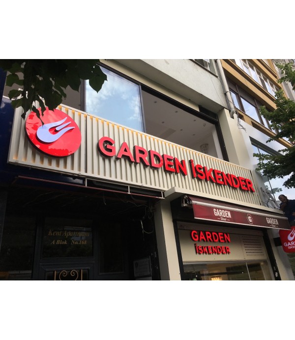 Garden İskender Şişli  Işıklı Kutu Harf Tabela