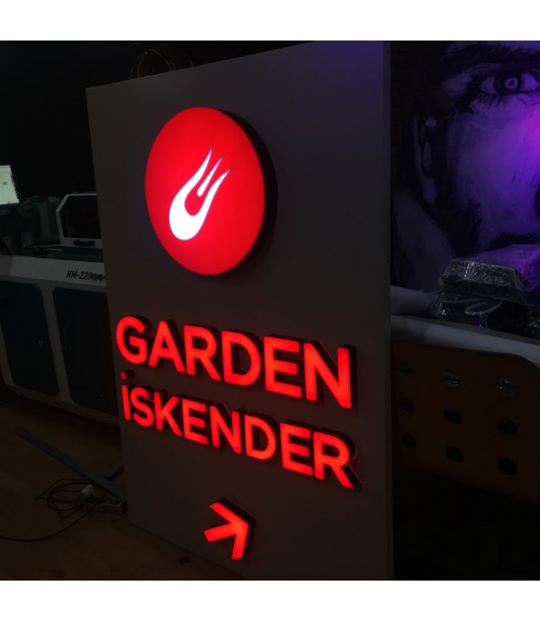 Garden İskender Şişli İç mekan  Işıklı Tabela