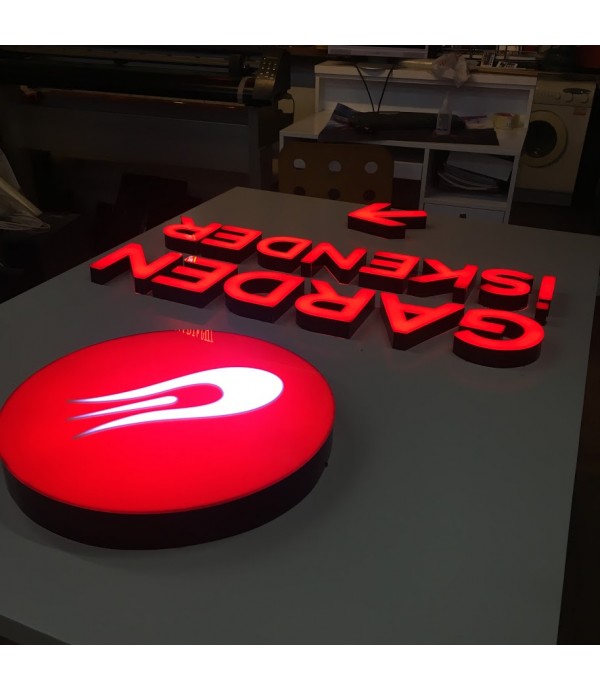 Garden İskender Şişli İç mekan  Işıklı Tabela