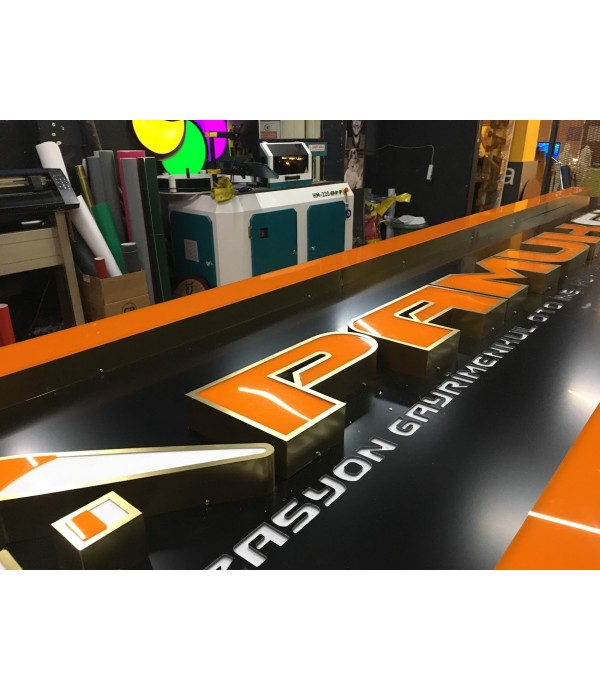 Pamukevim Gaziantep Işıklı Bayii Tabelası