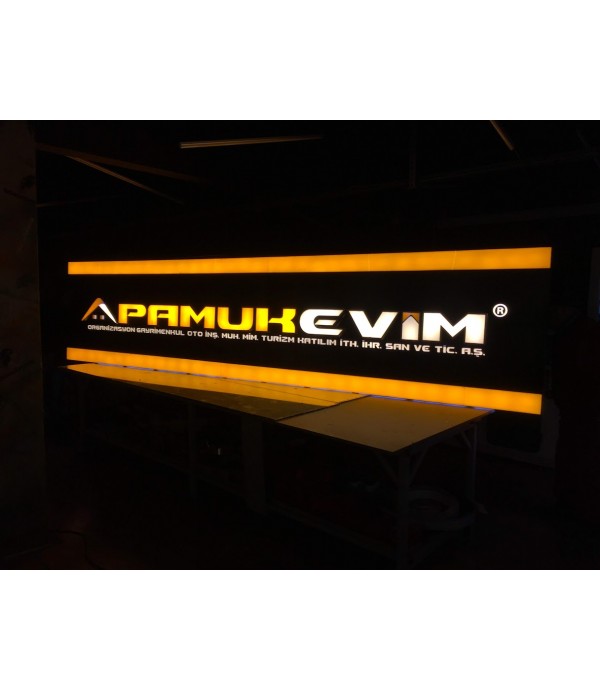 Pamukevim Gaziantep Işıklı Bayii Tabelası