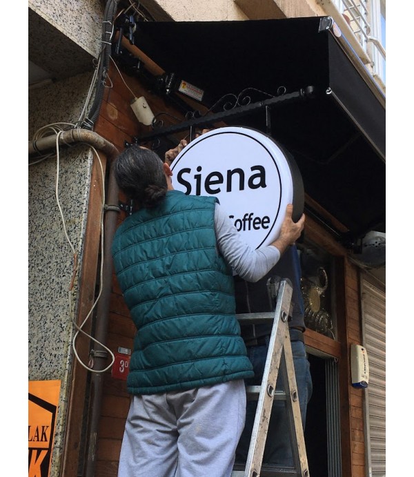 Siena Burger&Coffe Beşiktaş Işıklı Çift Taraflı Tabela